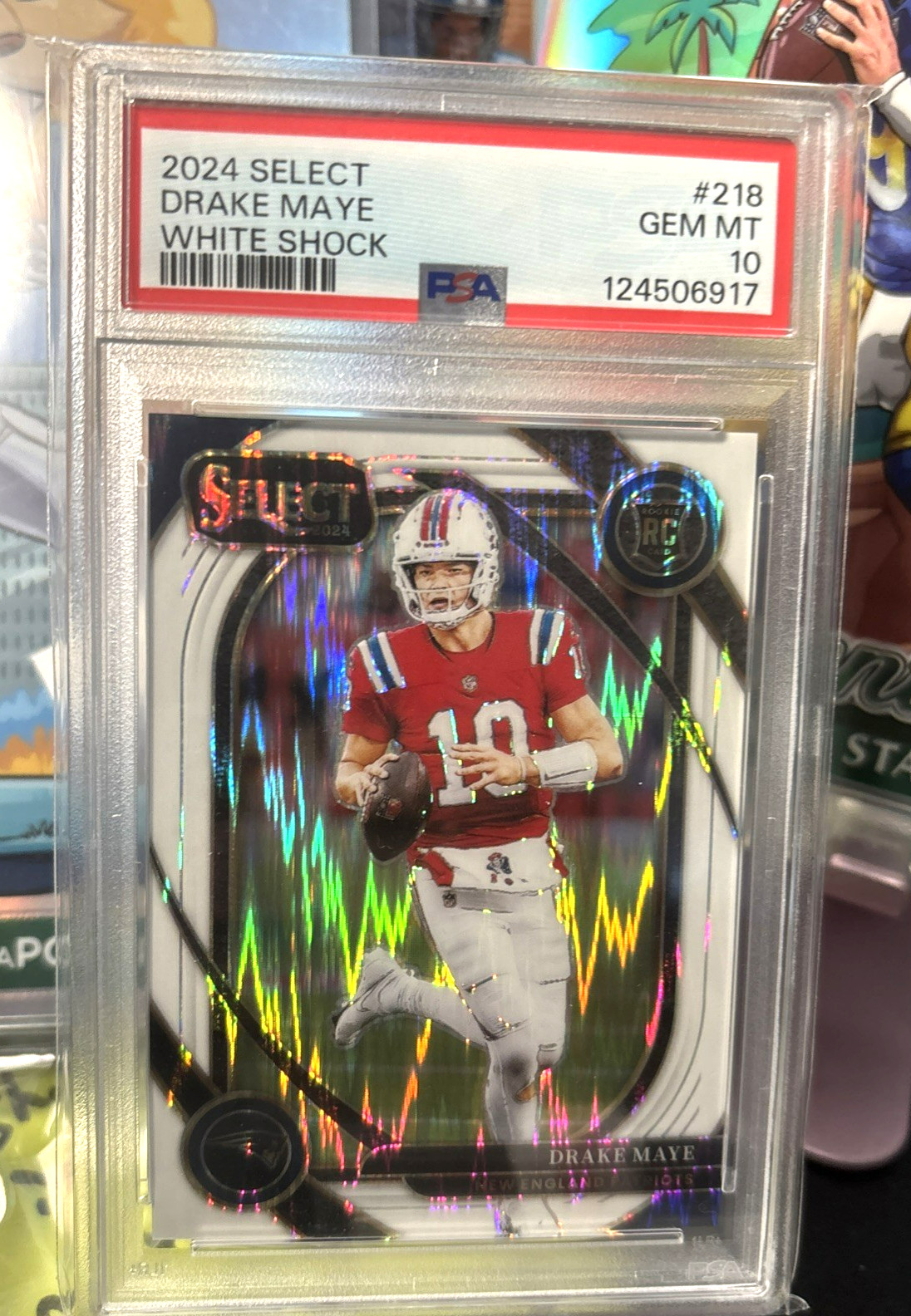 2024 PANINI SELECT WHITE SHOCK #218 DRAKE MAYE 065/199 PSA 10