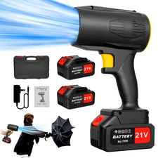 Cordless Leaf Blower 700CFM/160MPH & 3 Speed Levels Electric w/2 Batteries 4.0Ah