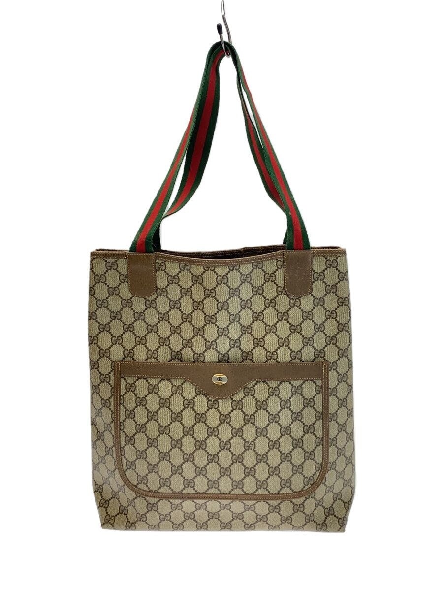 GUCCI All-Over Pattern Tote Bag BEG from Japan