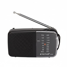 RADIO PORTATILE FM AM DUE BANDE ANTENNA TELESCOPICA 35 CM AUX 3.5 MM AS-07098