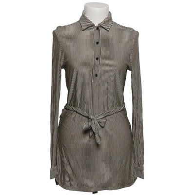 MaxMara, Blusenkleid, Größe: S, Schwarz/Beige, Viskose, Streifen, Damen #1OU