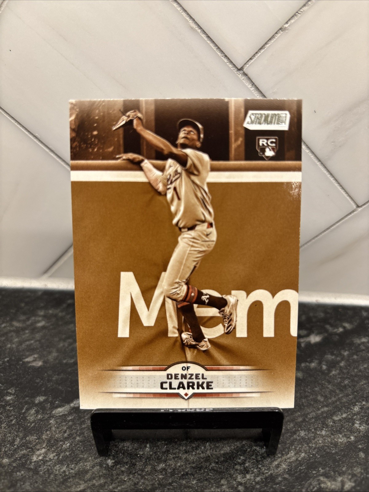 Denzel Clarke 2025 Topps Stadium Club #31 RC Parallel Sepia Oakland Athletics SP