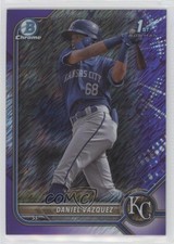 2022 Bowman Chrome Prospects Purple Shimmer Refractor /250 Daniel Vazquez 12yh