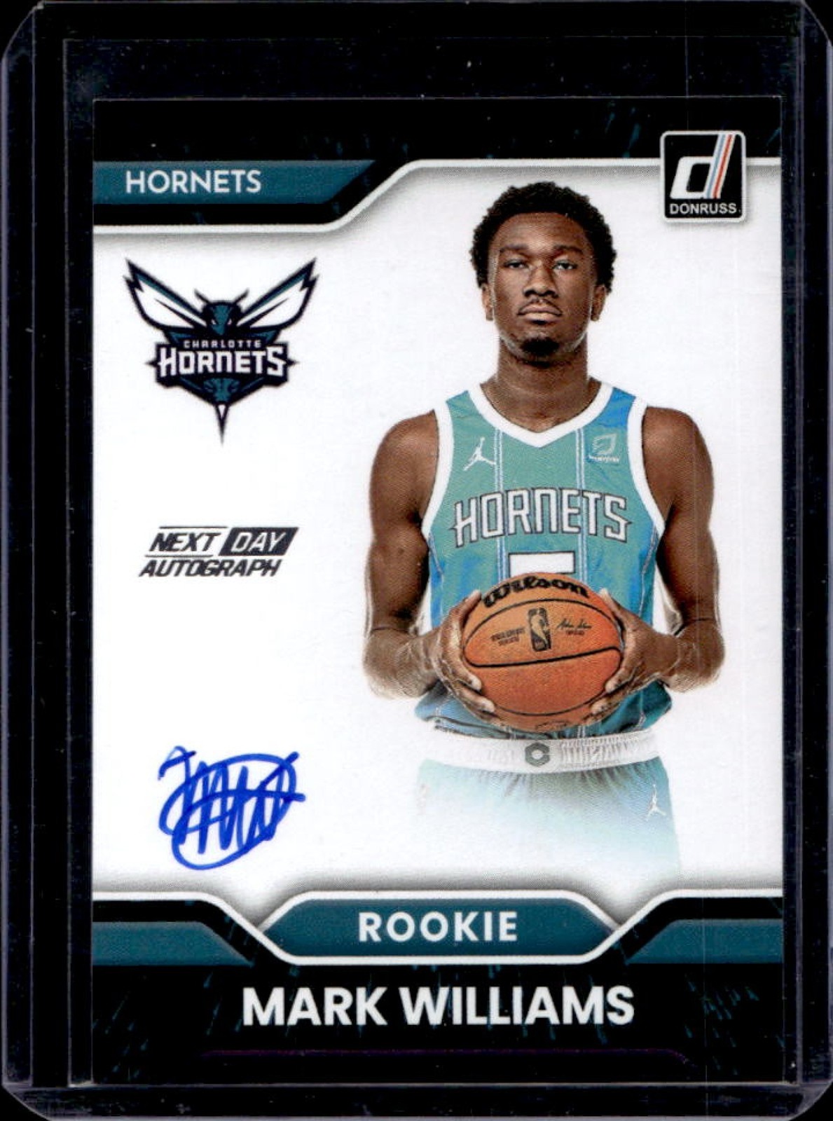 2022-23 Panini Donruss Mark Williams Next Day Auto Rookie RC #ND-MWH Hornets
