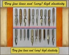 Update July´25:  20 nibs with very fine lines and (very) high elasticity