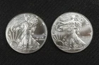 NobleSpirit (LG) Desirable American SILVER Eagle Pair 2017 Superb GEM BU