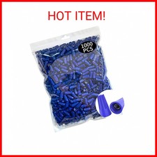 1000 Pcs Electrical Wire Connectors Nuts, Blue Screw Springs Caps Wire Twist Ter