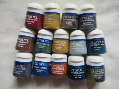 14 Classic Citadel Foundation Paints - gebraucht *Warhammer 40.000* Games Workshop
