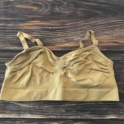 Maidenform Flexees FLS100 Shaping Bra 3XL Beige Seamless Cool Comfort
