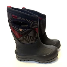 BOGS NeoClsc - Infant Black Waterproof Easy Pull On Boots - Size 8