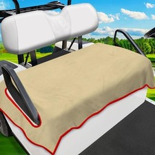 Golf Cart Seat Covers, Universal Golf Cart Seat Towel Blanket - 100 Camel Red