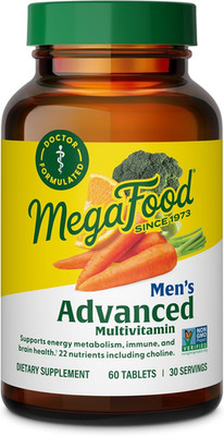 Megafood Men'S Advanced Multivitamin for Men - Doctor -Formulated - Choline, Vit