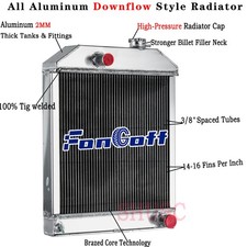 Aluminum Radiator For Ford C7nn8005e 5000 5100 5200 5600 6600 7000 7100 / 7200