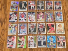 Lot of (24) Mike Trout Baseball Cards Base Inserts Parallels Los Angeles Angels