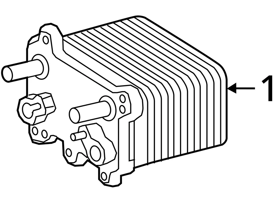 2016 Mercedes Benz AMG GT Transmission Oil Cooler OEM Used Foto 4 de 4