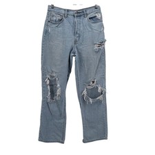 Cello High Waisted Distressed Light Wash Denim Jeans Women's Size 7 28