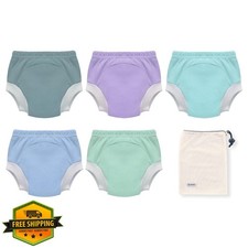 EZ Moms Potty Training Underwear L 5pcs Blue/Green/Gray/Green/Purple