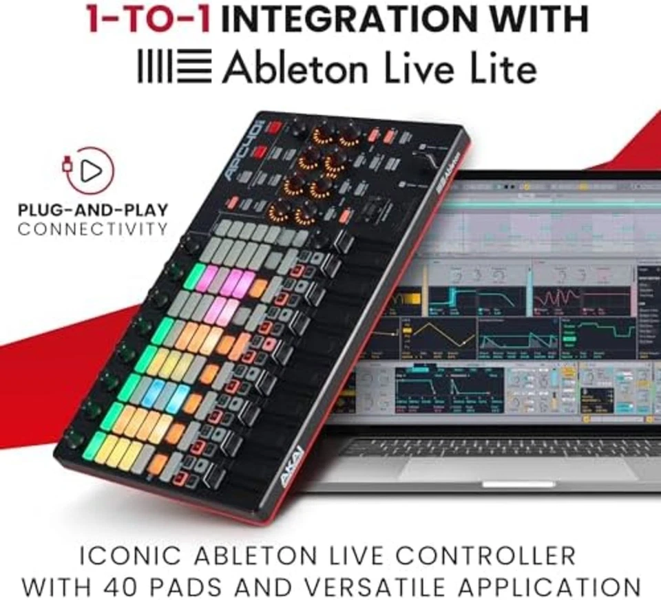 Akai Professional USB MIDI Controller with Ableton Live Lite APC 40 MKII F/S NEW - Image 3 of 4