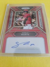 2025 Panini Prizm Sensational Signatures Noelvi Marte Autographed Reds /99