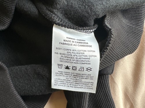 Nike Kids Sweatshirt Black White Size M FD2993-010 - Picture 4 of 5