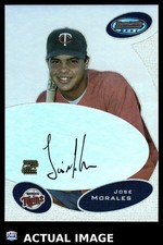 2003 Bowman's Best #BB-JM JOSE MORALES Minnesota Twins AUTO Hand Signed NM