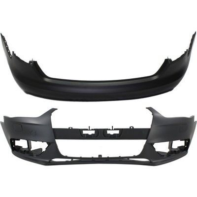8K0807065CGRU, 8K5807067GRU New Bumper Covers Fascias Set of 2 Front & Rear Pair