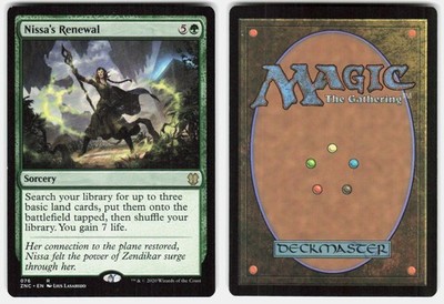 Nissa's Renewal 76 Rare Commander: Zendikar Rising Magic: The Gathering LP