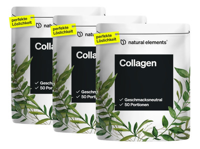 3 x Collagen Pulver 3x500 g   Kollagen Hydrolysat Peptide   Kollagen Typ 1 und 3