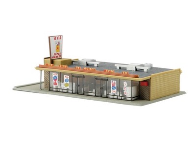 Walthers Life-Like Ace Super Market 433-1330 HO Scale Model Railroad - Struct...