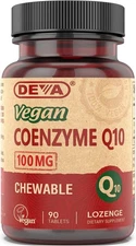 DEVA Vegan Vitamins Coenzyme Q10 100mg - Potent & 90 Count (Pack of 1) 