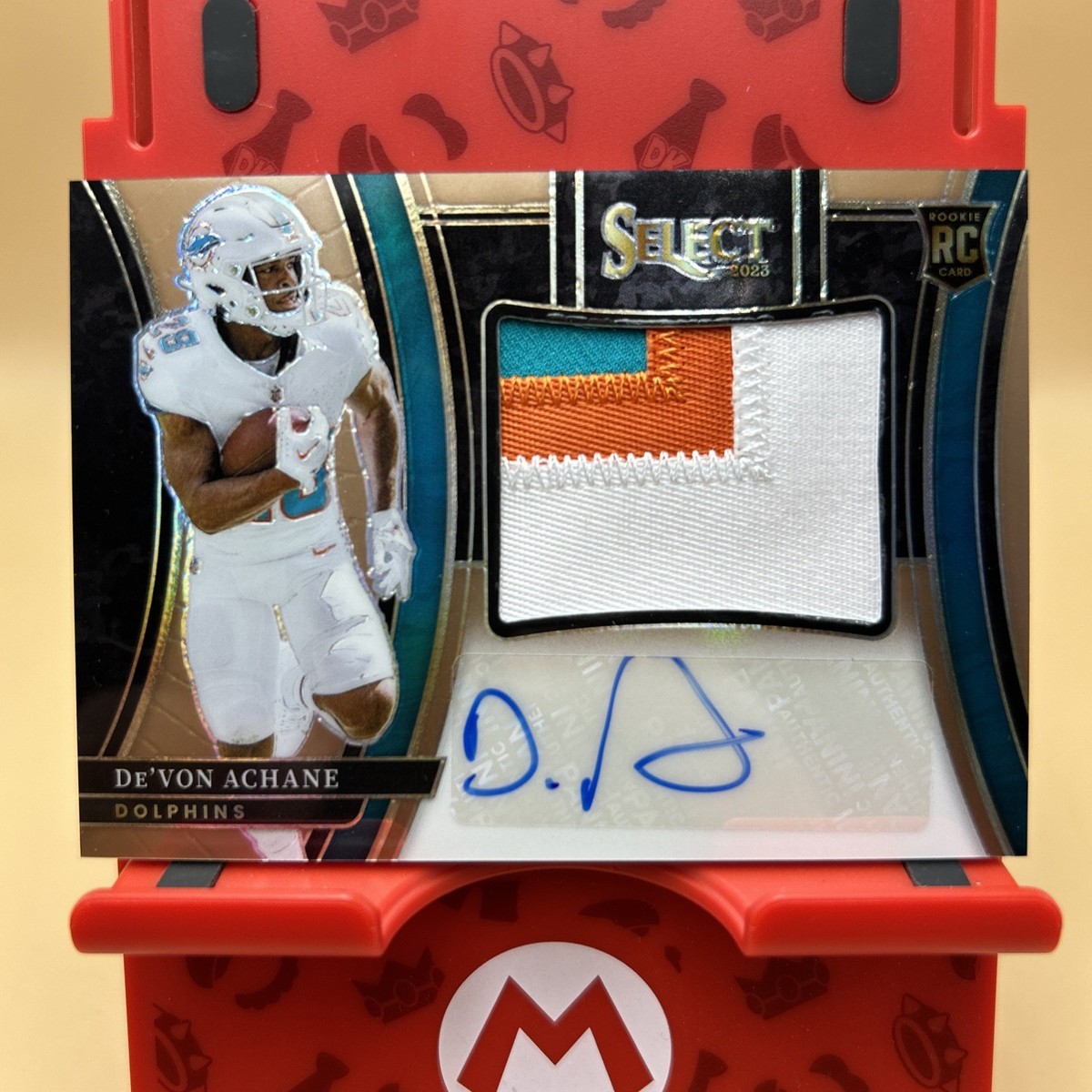 2023 Panini Select Rookie 3-Color Patch Auto DEVON ACHANE 20