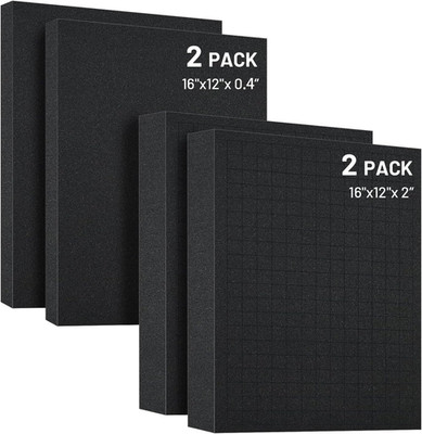 Dual-Thickness Foam Insert Kit 4PCS for Tool Drawers and Collectibles