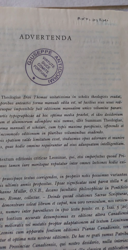 SANCTI THOMAE DE AQUINO SUMMA THEOLOGIAE Editiones Paulinae 1988 - In Latino - - Immagine 4 di 4