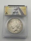 1925 United States Peace Silver Dollar ANACS MS 63