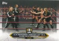 #51 Ilja Dragunov Aids Gallus in a Clash with Imperium 2020 Topps WWE NXT