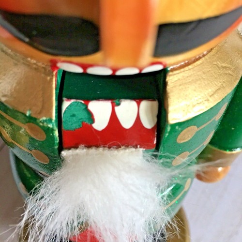 Wooden Nutcracker 9” Tall Holiday Christmas Decor Soldier Sword Red Green (Sh4) - Picture 6 of 7