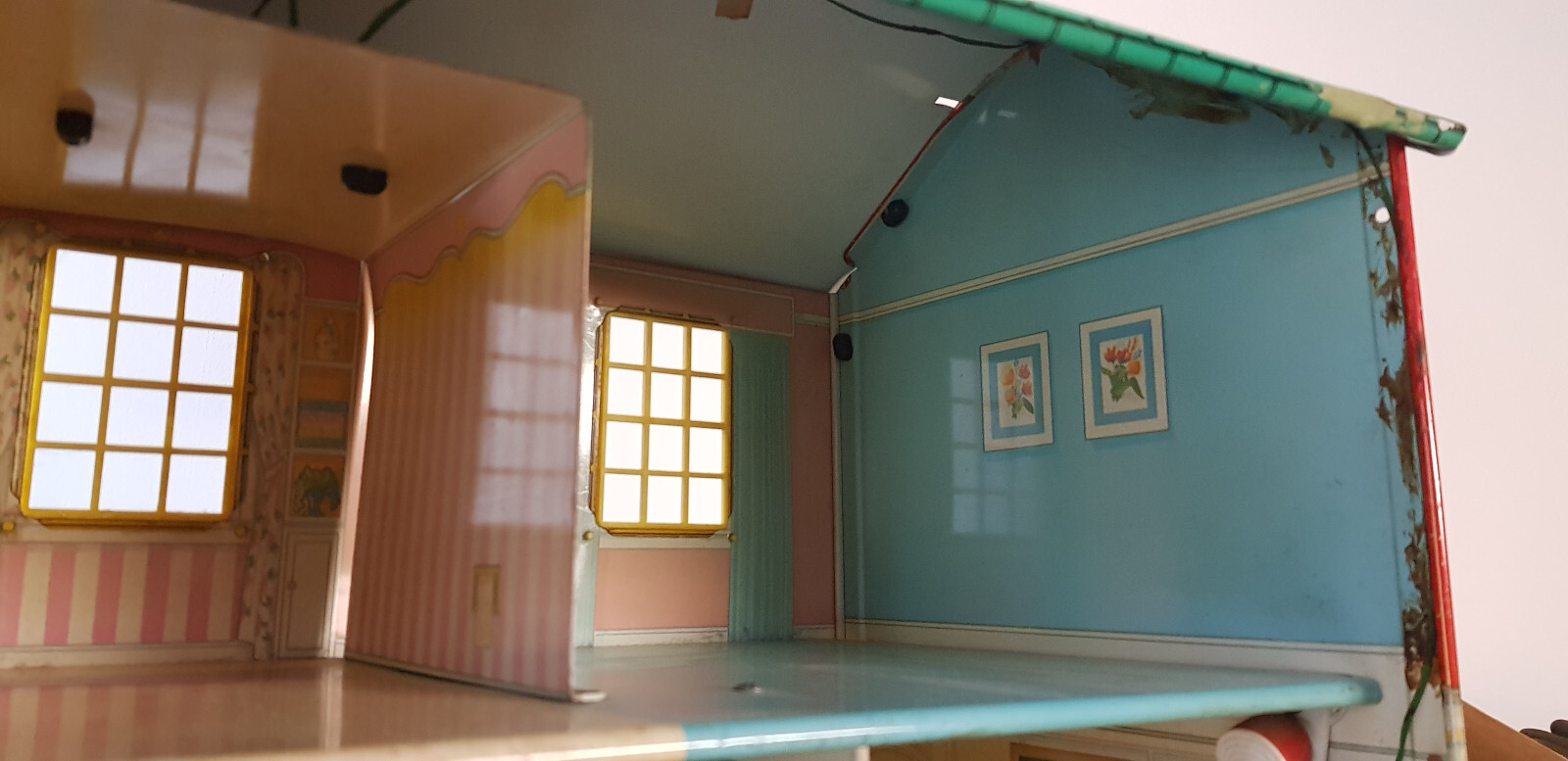 Antique rare doll house, doll house made of tin Germany 1930 eBay