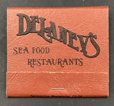 Delaney's Seafood Restaurant Newport Beach CA Matchbook Used 29 Remain Unstruck