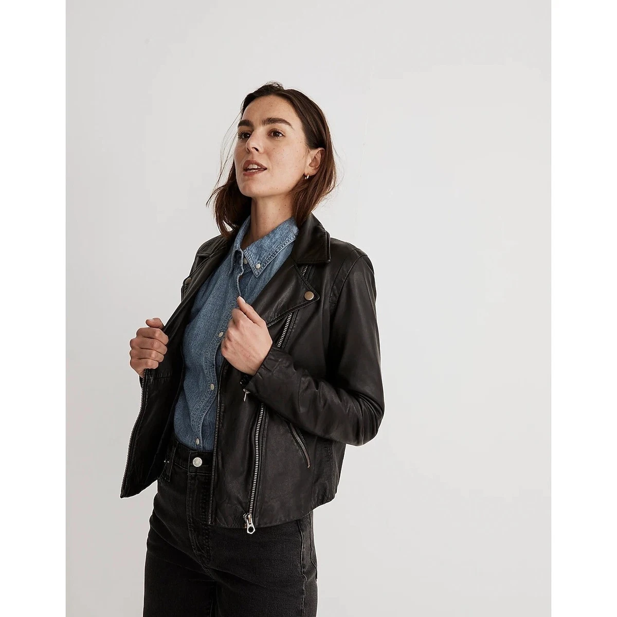 Madewell leather jacket deals