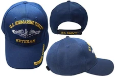 Navy Submarine Force Veteran Navy Blue Hat (OFFICIALLY LICENSED BY THE US NAVY)