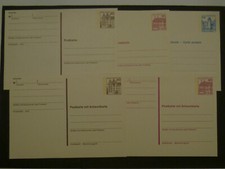 Berlin Ganzsache P121-P125 II Letterset ungebraucht