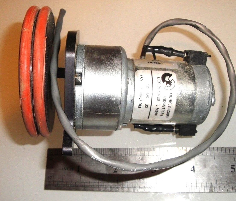 Merkle-Korff Gear Motor T50 26-63-57-GM 12vdc from Strong Simplex 35 266357GM - Image 4 of 4