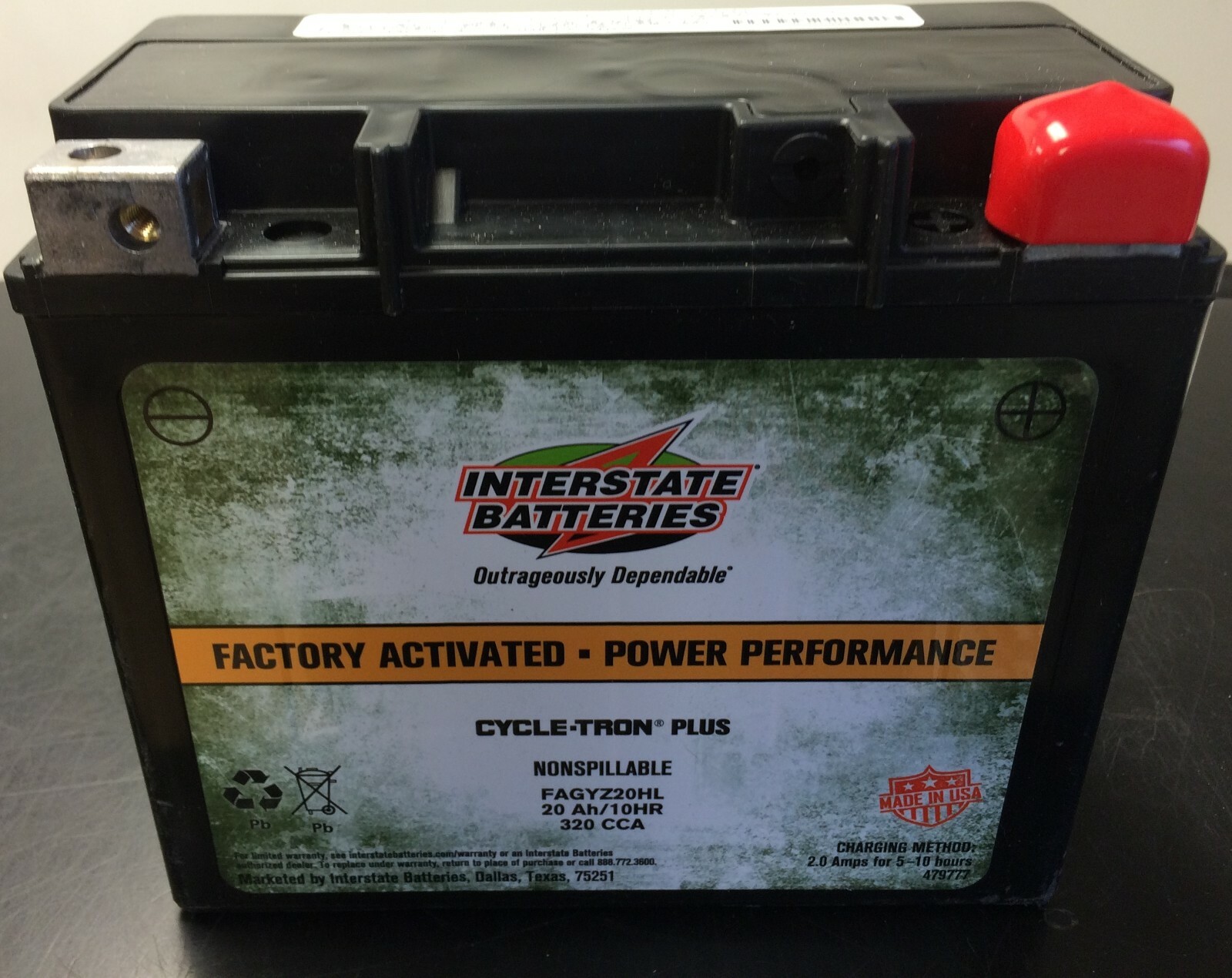 SkiDoo Snowmobile Battery Replaces YTX20L, YTX20HL, ETX20L, 415129898