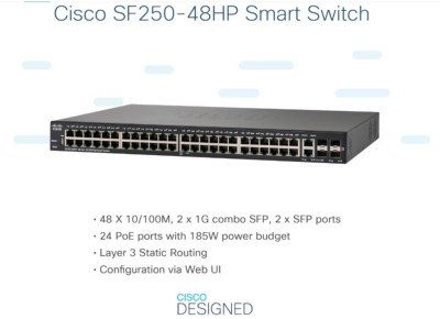 Brand New - Cisco SF250-48HP PoE Switch
