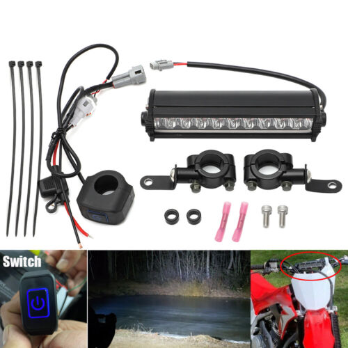 For Honda LED Headlight Light Bar Kit Dirt Bike CRF250F CRF450X/450/110F CRF230F - Foto 1 di 16