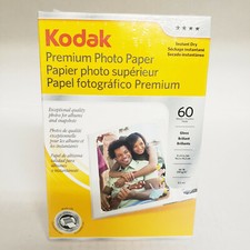Kodak Premium Photo Paper, 60 Sheets, 4x6 Gloss BRAND NEW and SEALED