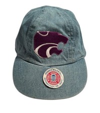 NEW Girl’s Kansas State University KSU Wildcats Powercat Denim Baseball Cap