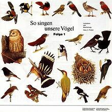 So Singen Unsere Vögel 1 von Vogelstimmen | CD | Zustand sehr gut