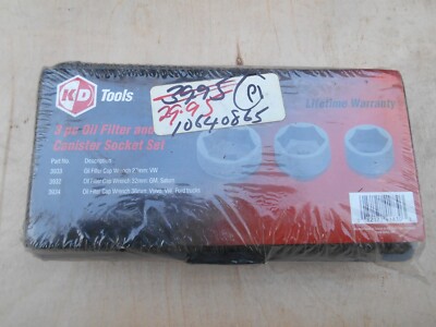 K D TOOLS 3 PCS. OIL FILTER AND CANISTER SOCKET SET , 41830