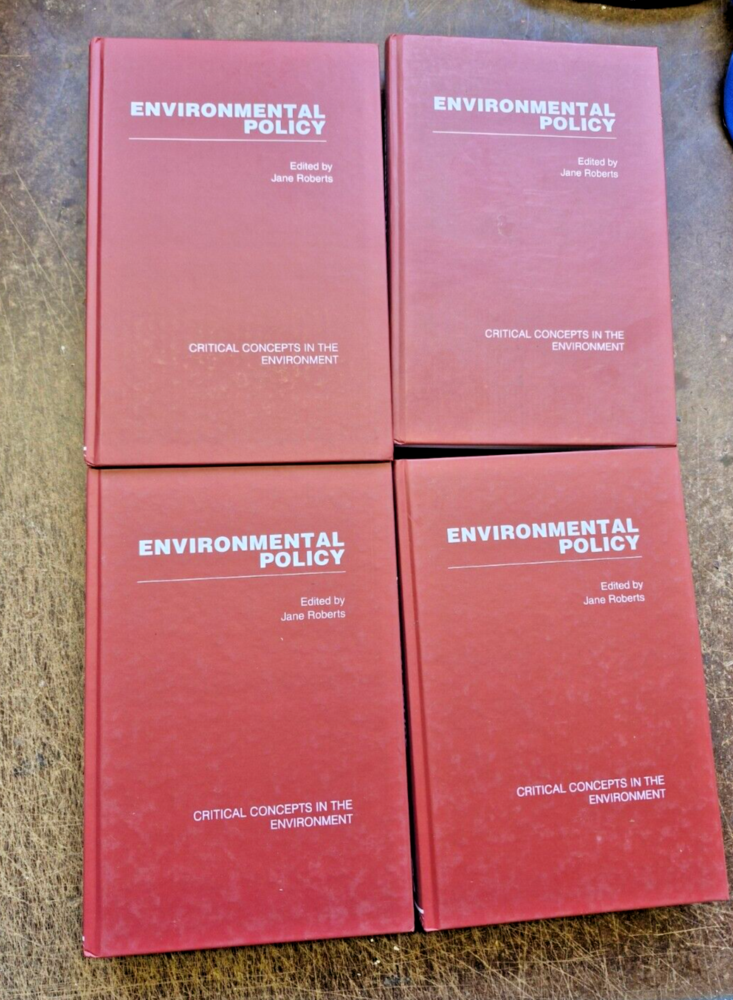 Environmental Policy Critical Concepts in the Enviroment Set of 4 - 2007